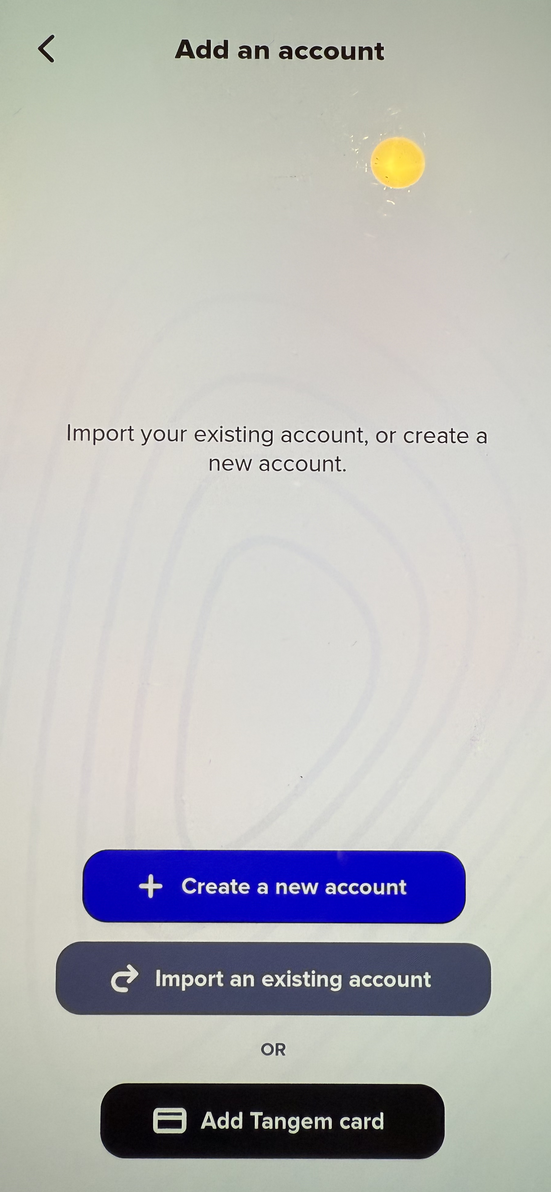 Xaman Add Account Screen